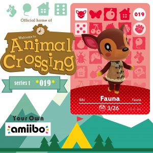 Animal Crossing Fauna Amiibo Card New Horizons